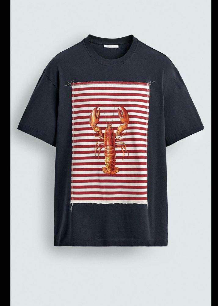 Zara Lobster Patch Tee