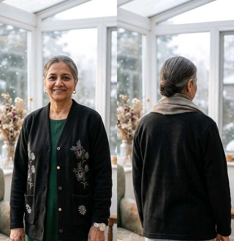 Floral Embroidered Cardigan