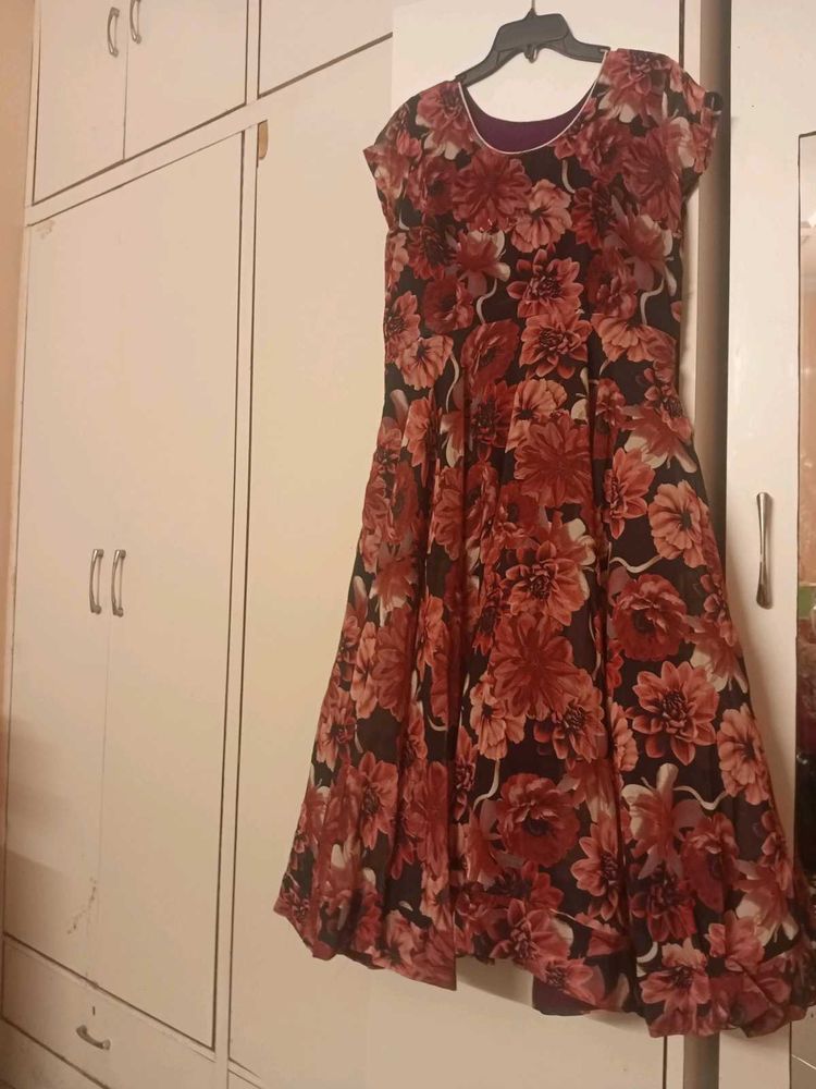 Floral Print Gown