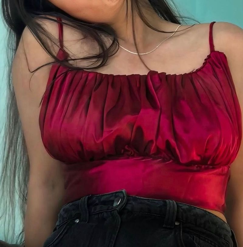 green backless  ,red satin and lime tube top