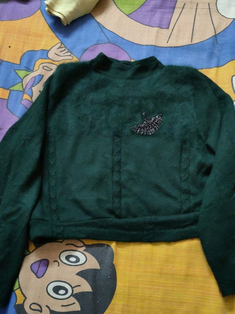 Woolen Crop Top
