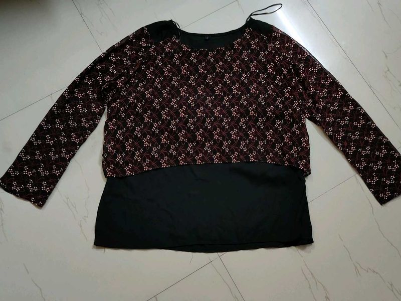 Stylish Layered Printed Top