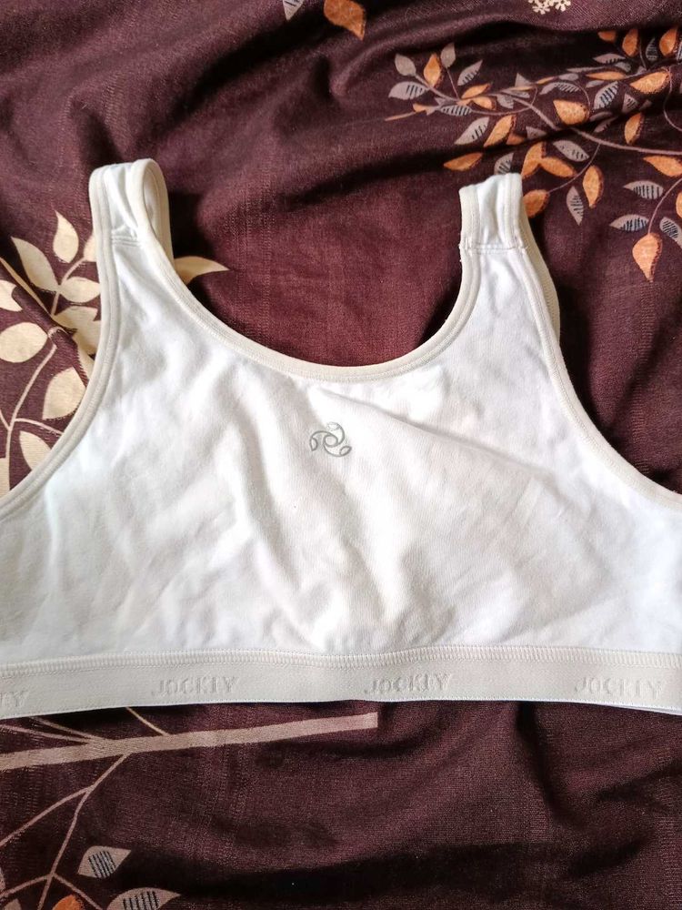 Jockey White Sports Bra