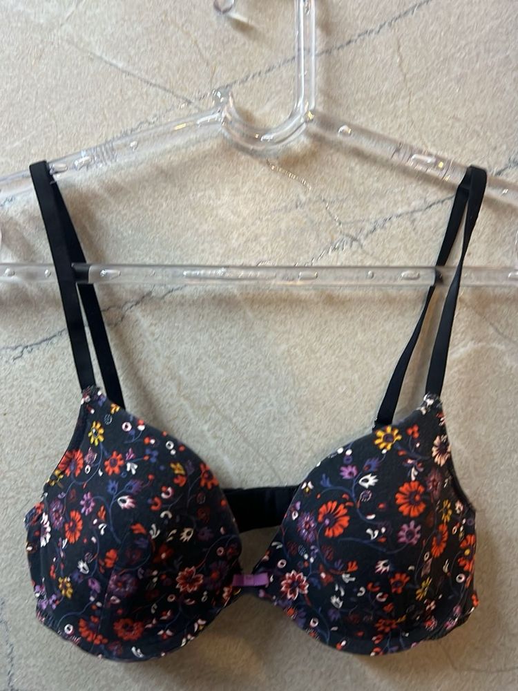 Floral Print Lightly Padded Bra