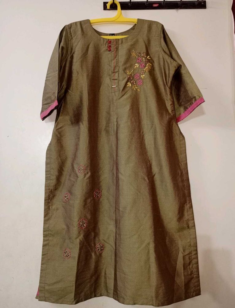 Libas Olive Green Kurta ✨