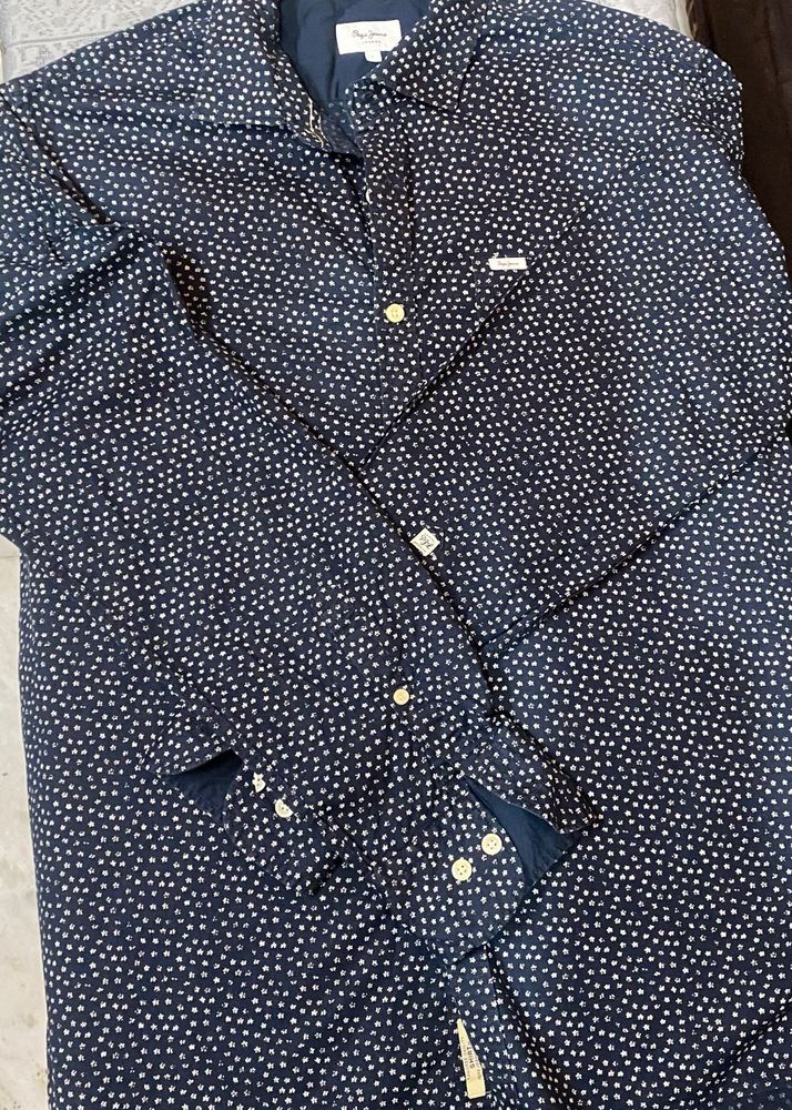Pepe Jeans Printed Casual Shirt