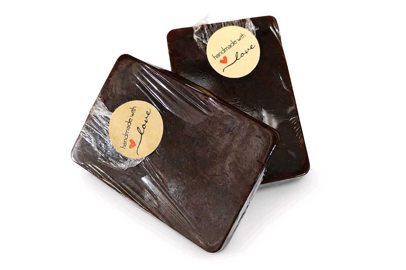 2 Chocolate cocoa butter soap bars