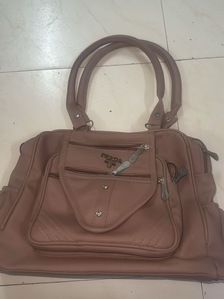 Chic Dusty Rose Shoulder Bag