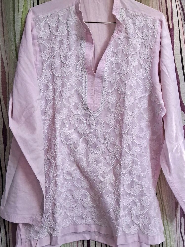 Chiken Kaari Pure Soft Cotton Short Kurti