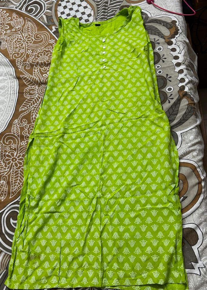 green Kurti