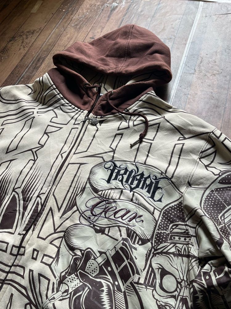 Tribal Gear Hoodie with Unique Graphic Print