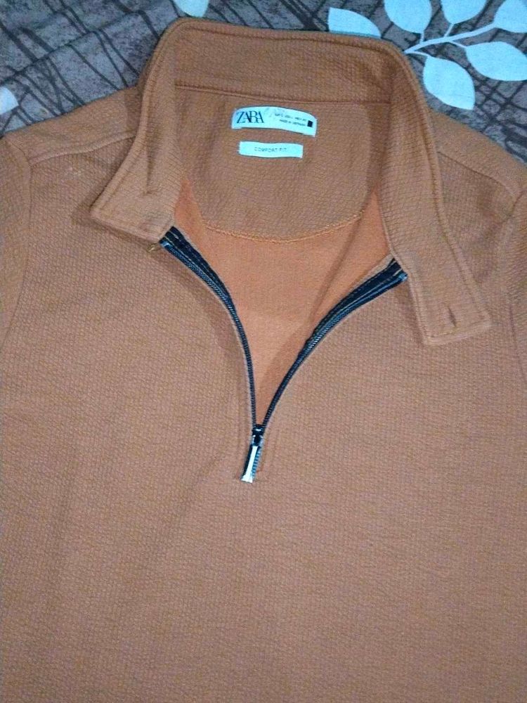 Zara Textured Slim Fit Pullover