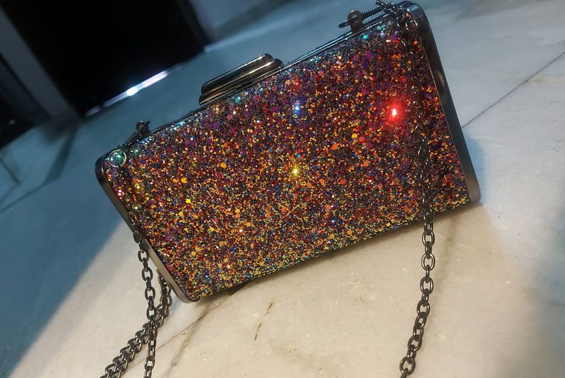 💎❤LOGUS Acrylic Metallic Clutch