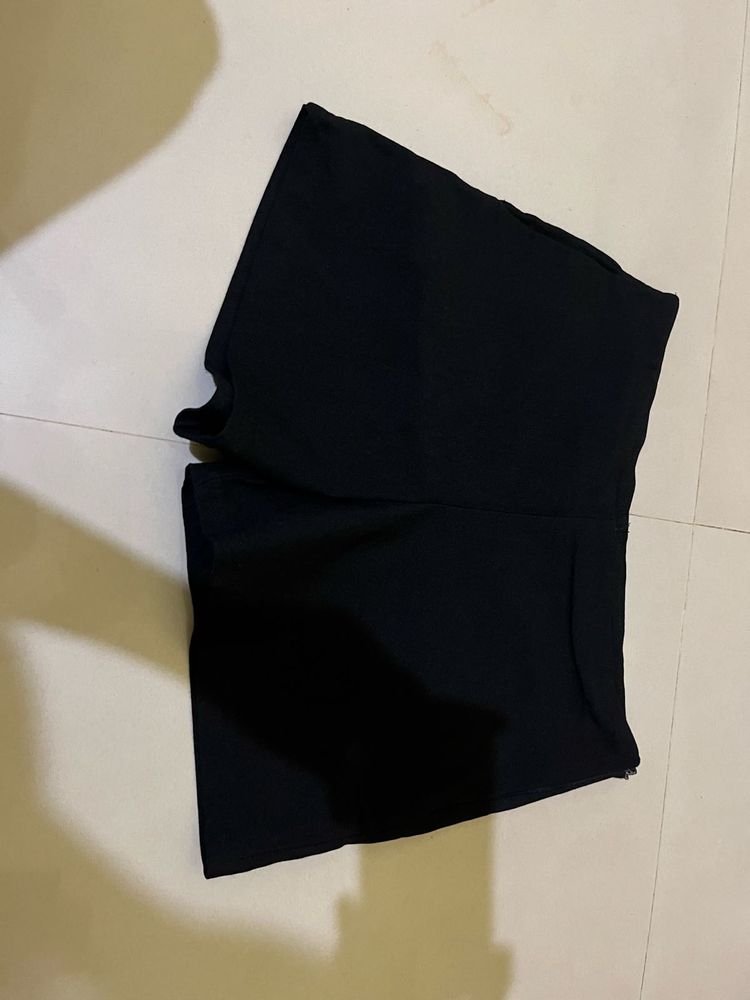 Black High-Waisted Shorts