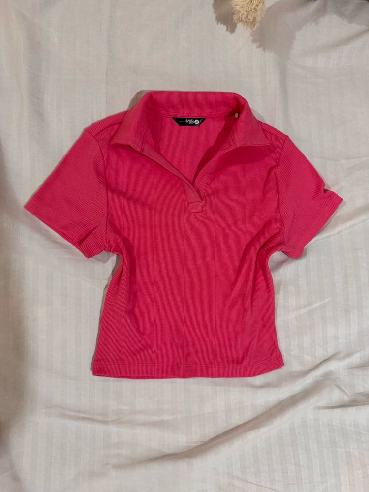 Hot Pink Polo T-Shirt