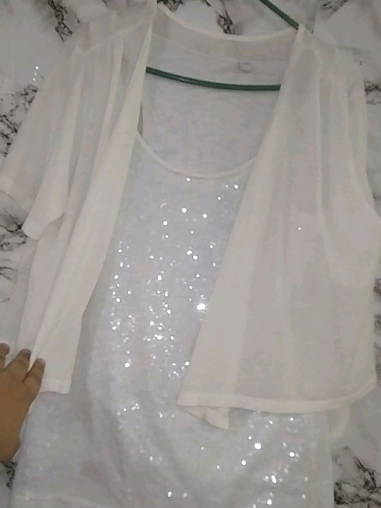 Beautiful Sequence Dress With Jacket