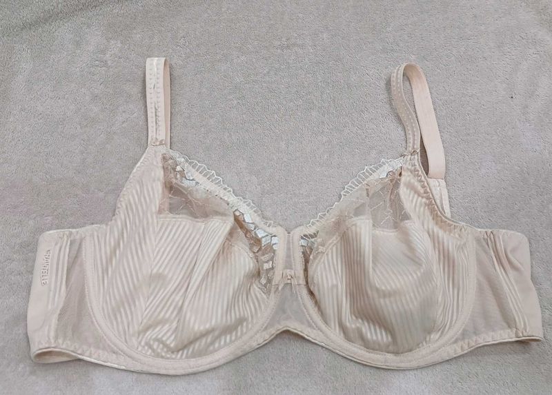 Chantelle Beige Striped Bra