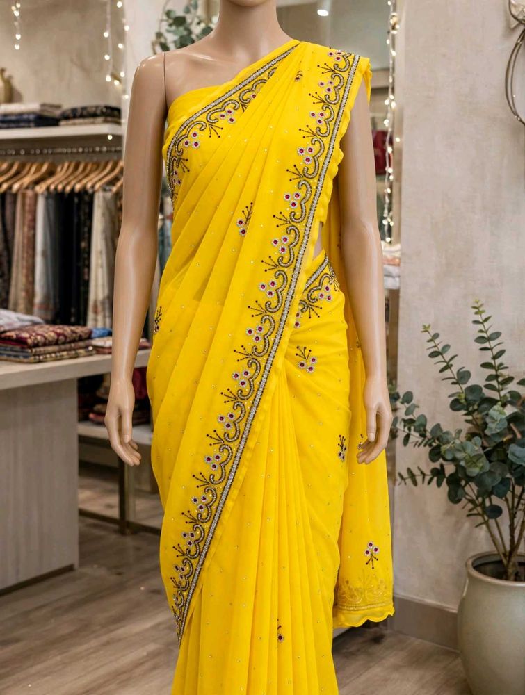 • High-quality, soft, and premium Georgette that d