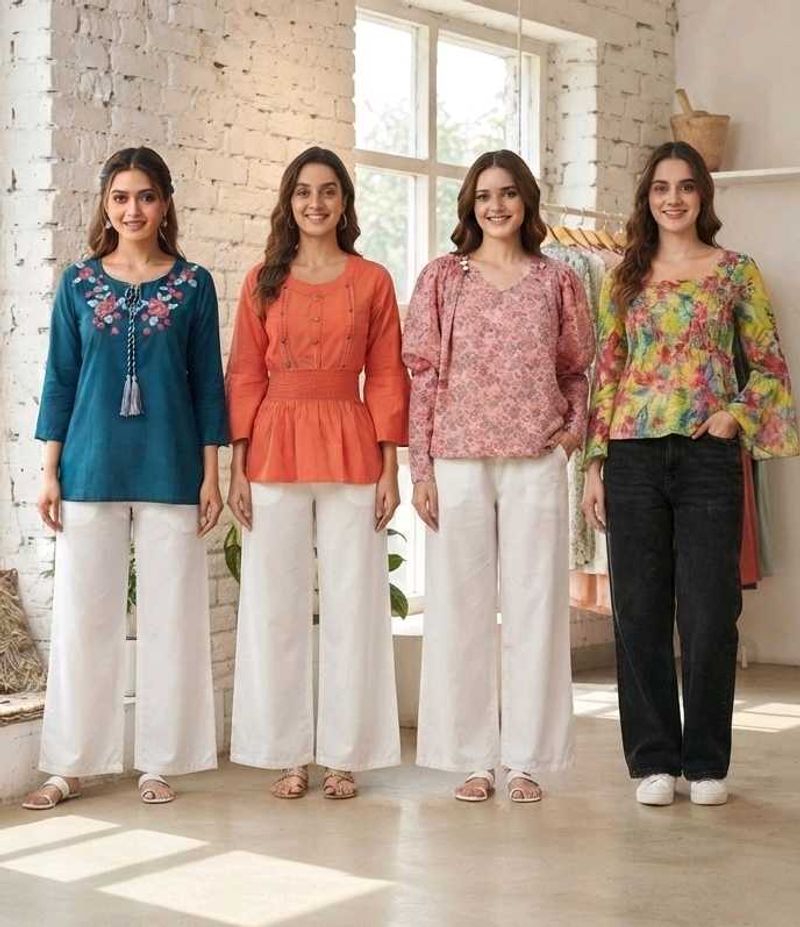 Women’s Floral Printed Stylish Top | Full Sleeve C