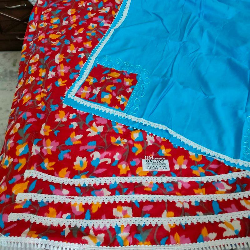 premium cotton unstiched suit, dress material