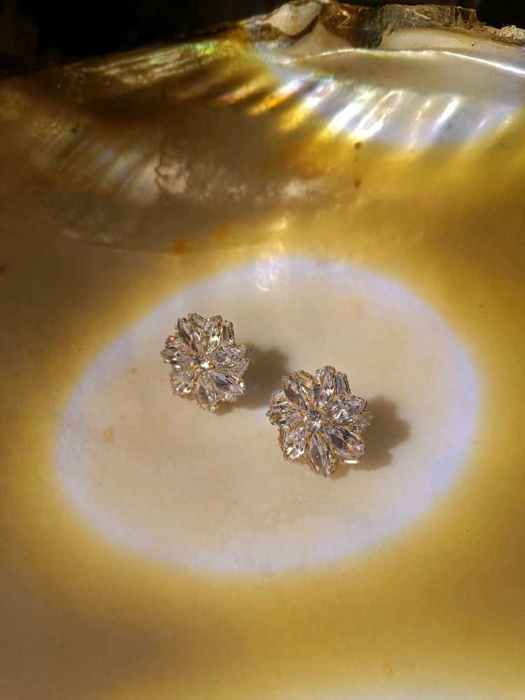 Swarovski Replica Flower Earrings/Christmas