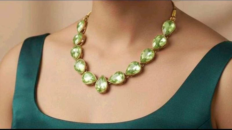 Green Gemstone Necklace