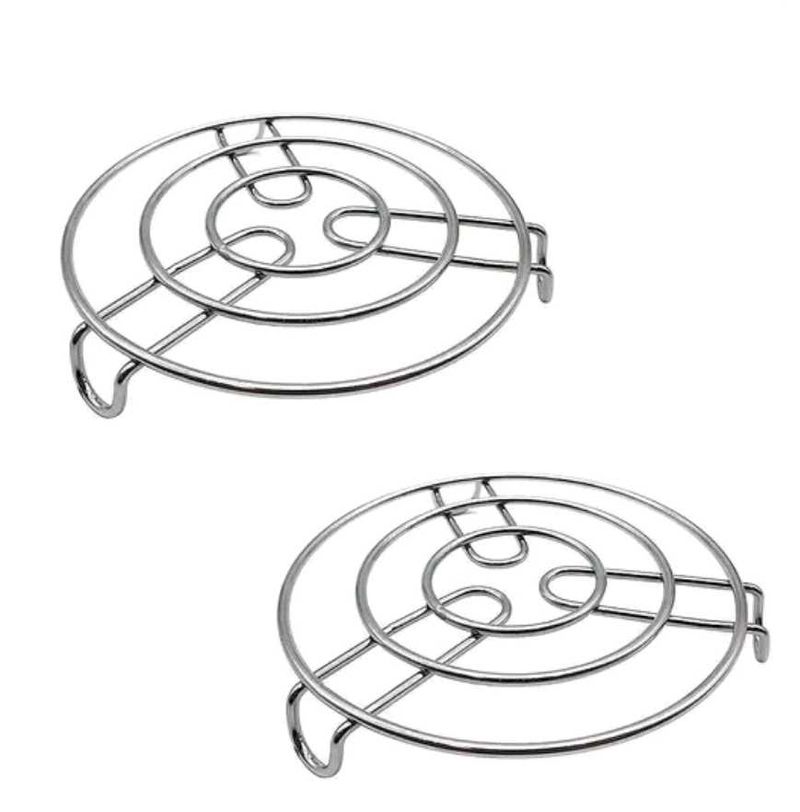 Set of 2 Stainless Steel Trivets
