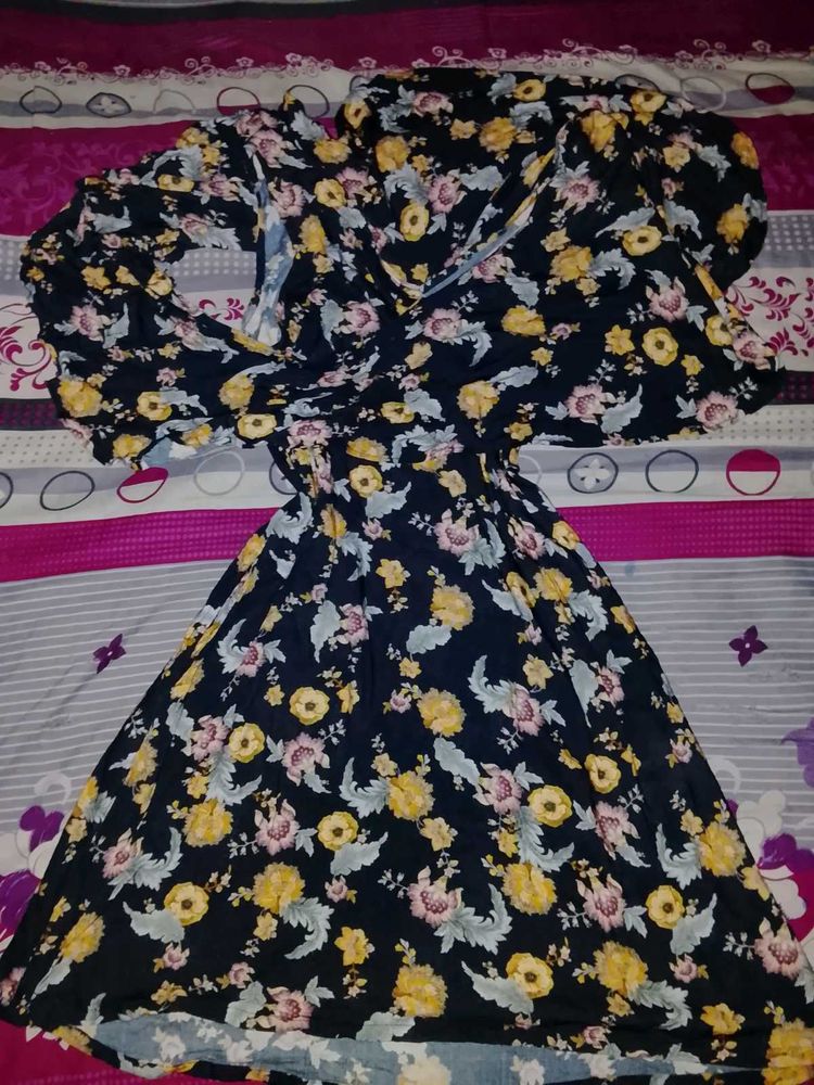 Floral Print Midi Dress