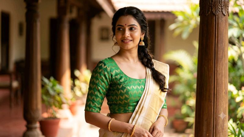 💚Green  Blouse