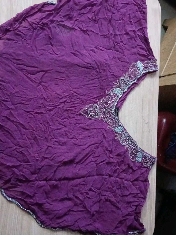 Never Used Elegant Purple Cape Top