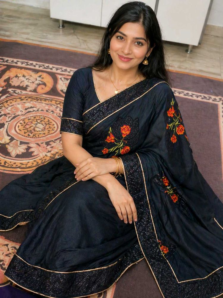 Designer Saree with Embellishments