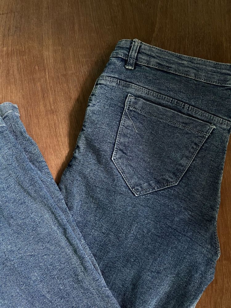 Low waist Navy blue denim