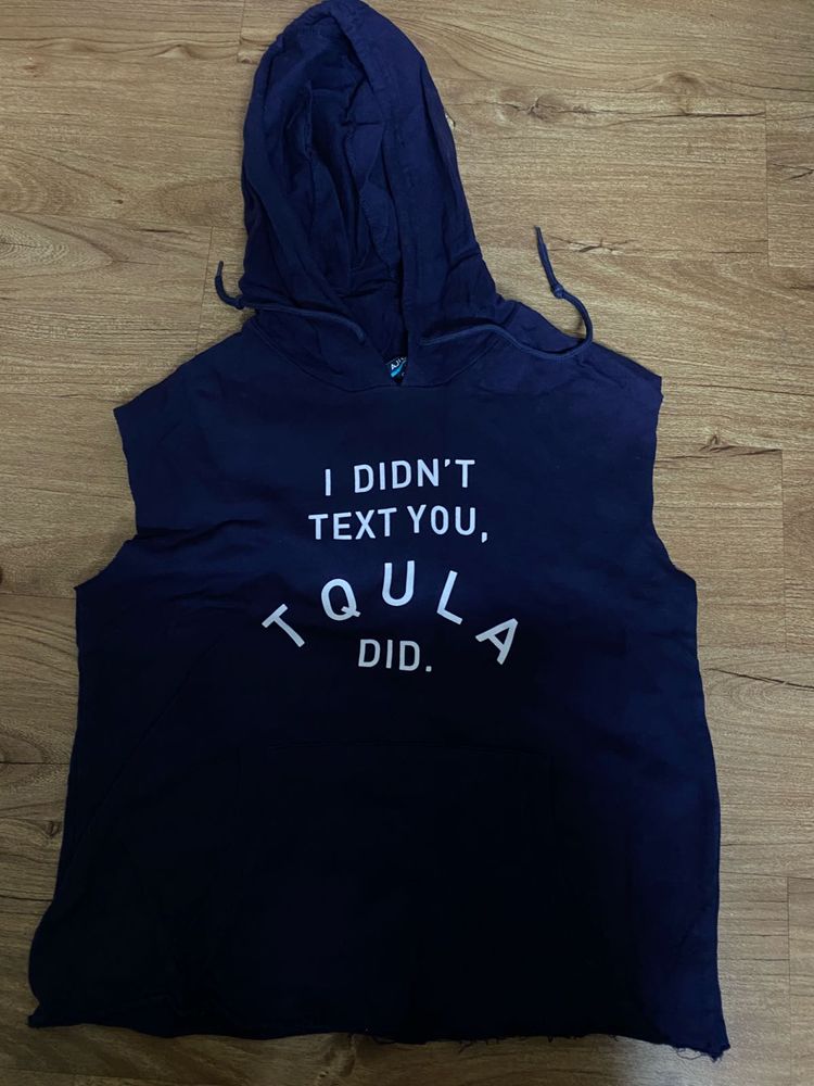 Sleeveless Trendy Hoodie