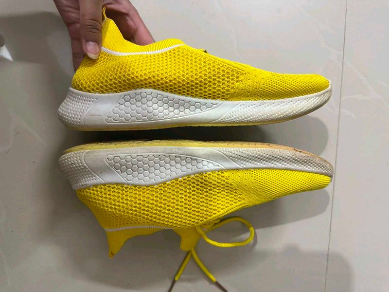 Vibrant Yellow Sneakers