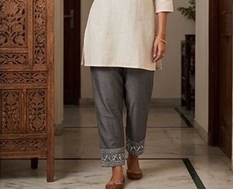 Stylish Grey Palazzos
