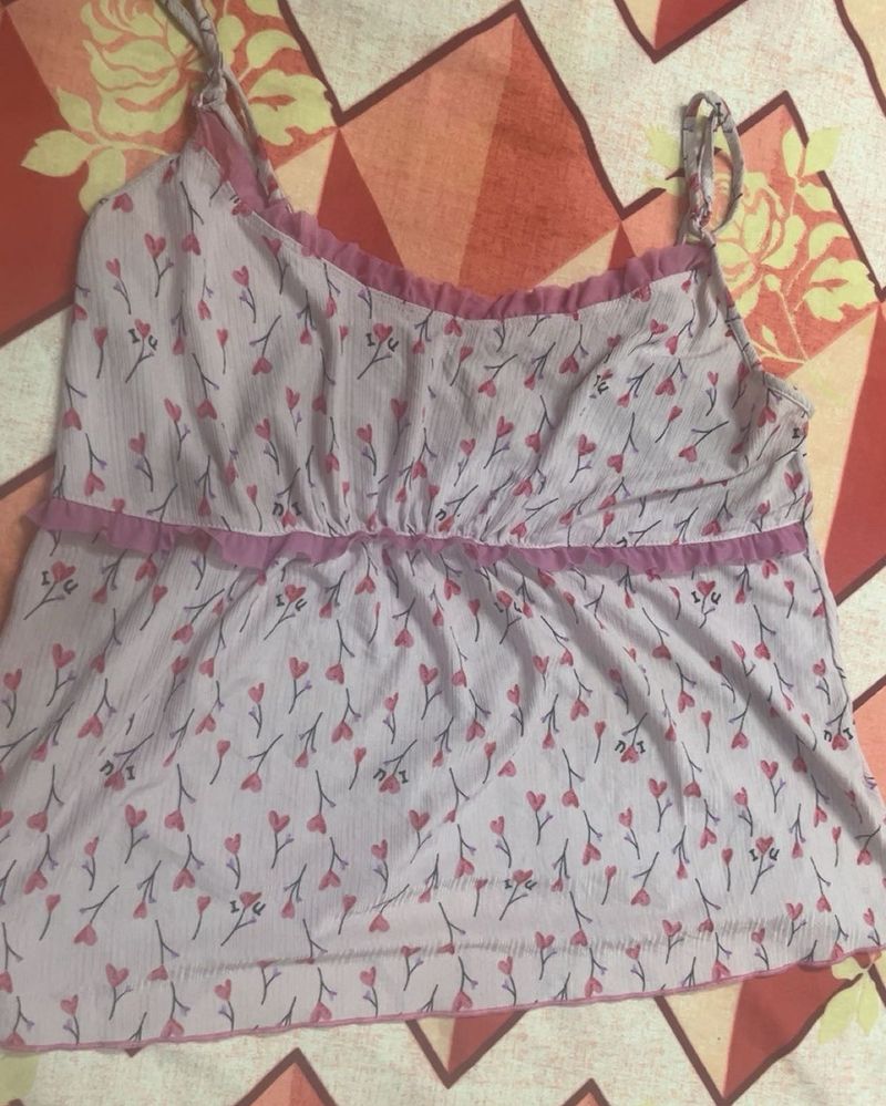 Cute Floral Cami Top