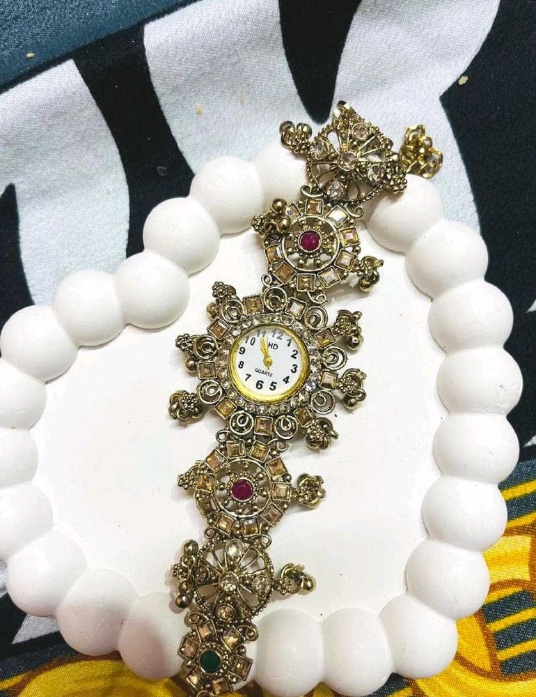 Antique Style Embellished Watch
