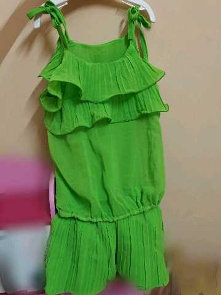Green Ruffle pant &amp; top set