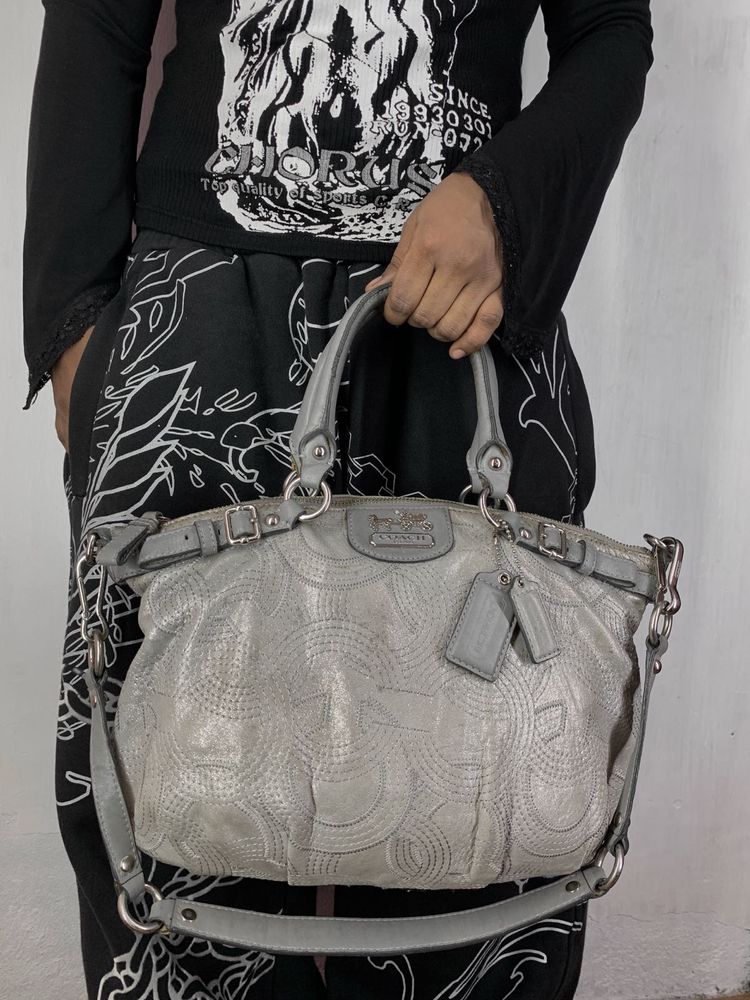 Authentic Coach Madison Metallic Ocelot / Stitched