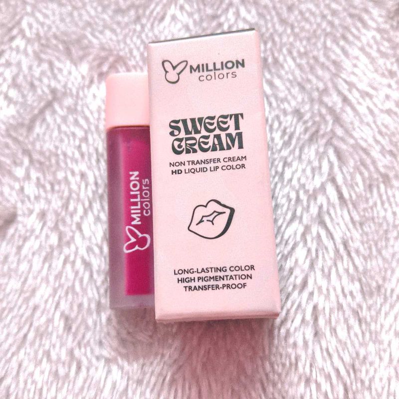 Million Colors HD Sweet Cream Liquid Lipstick - Ba