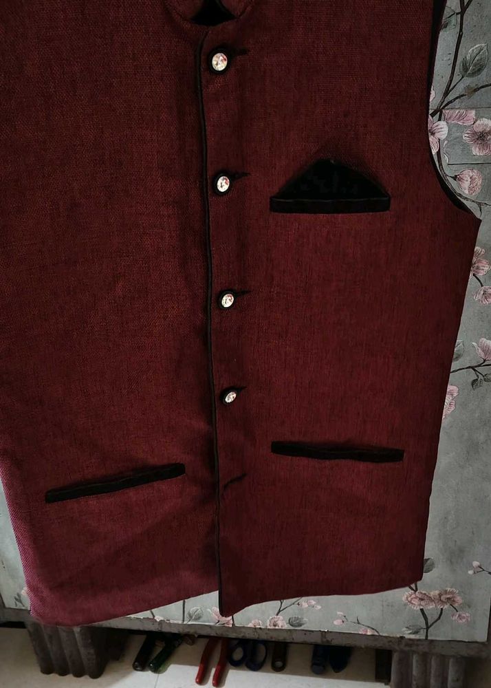 Maroon Nehru Jacket