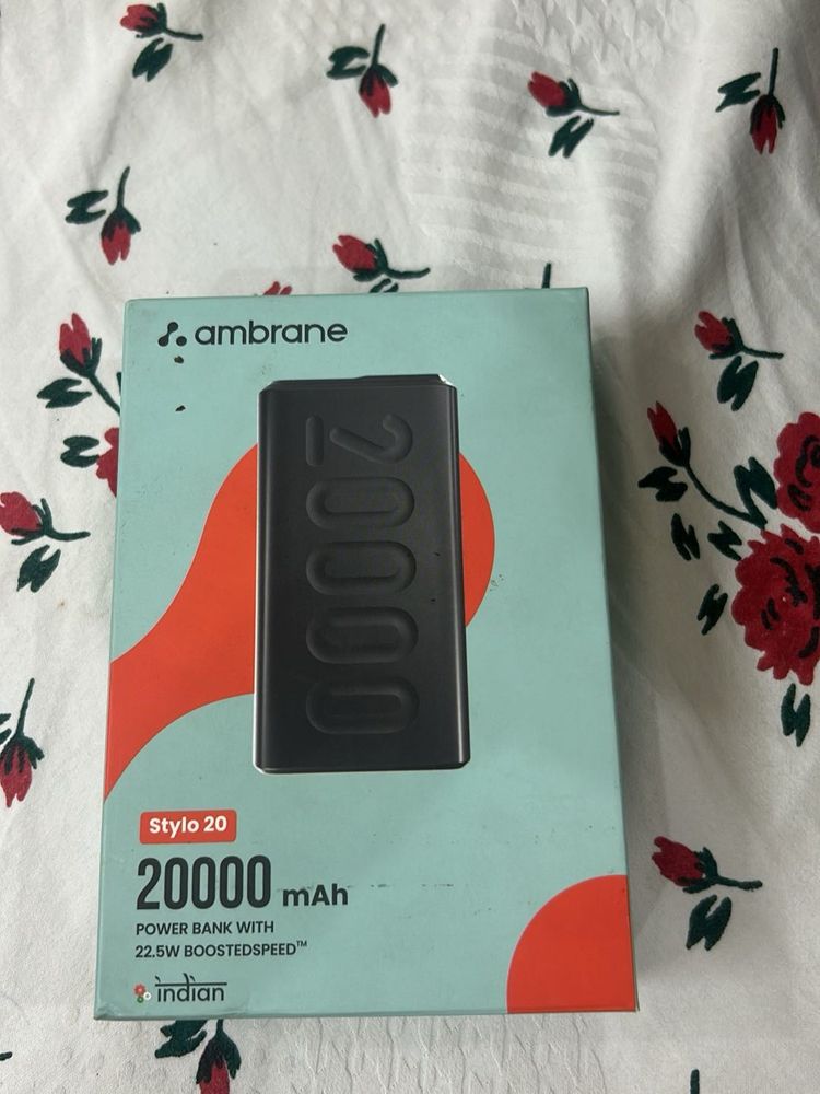 Ambrane Power Bank 20000 mAh