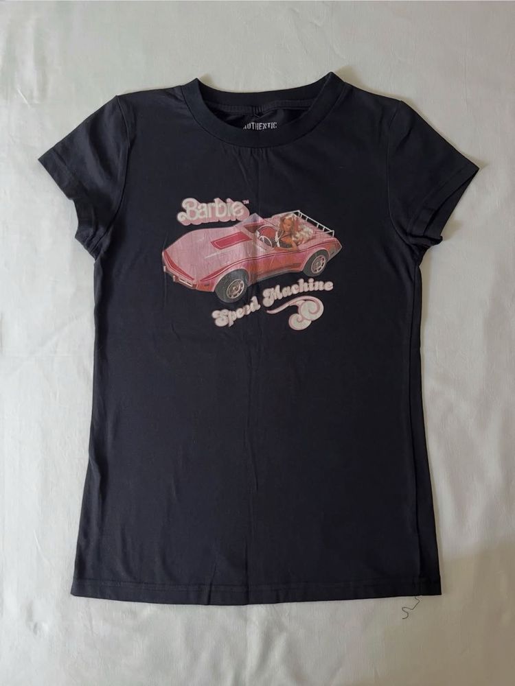 Cute Barbie "Speed Machine" Graphic T-Shirt