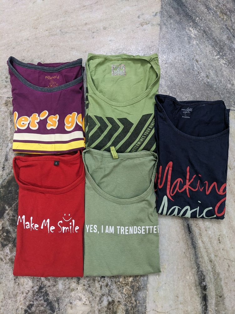 Combo Of 5 Tshirts