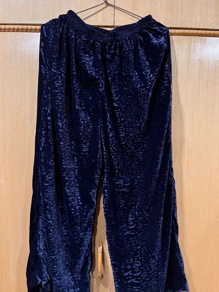 Navy Blue Divider Pallazo