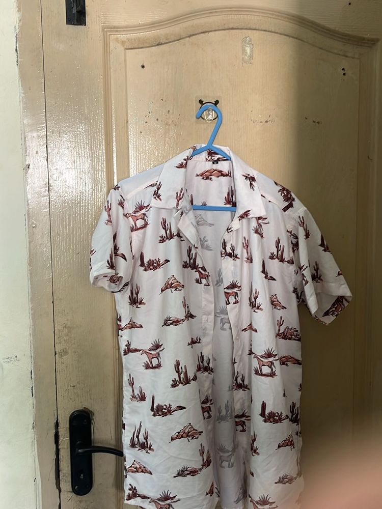 Men's Western Print Shirt