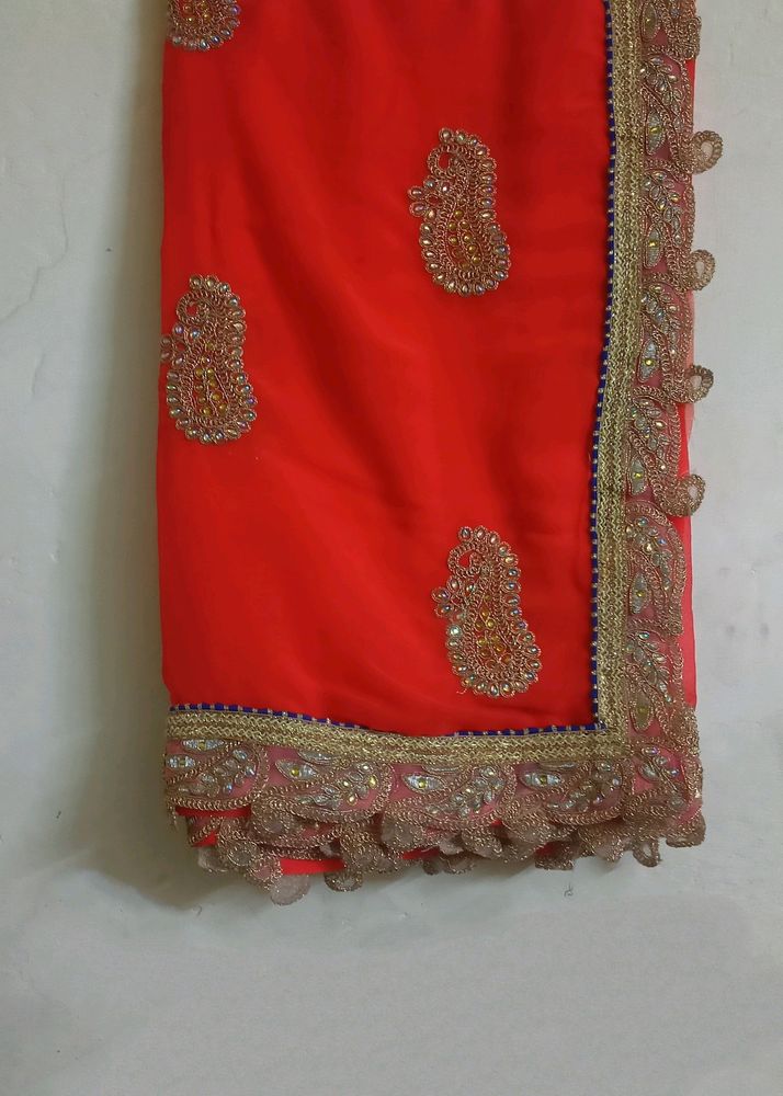 Orange Saree