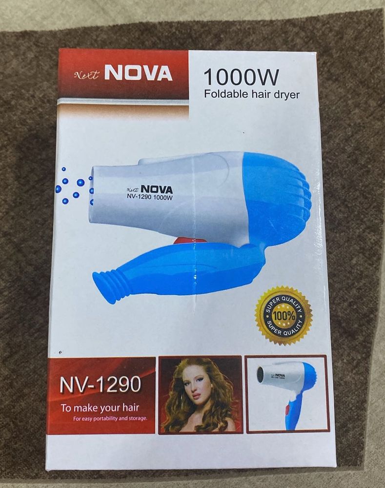 Nova 1000W Foldable Hair Dryer