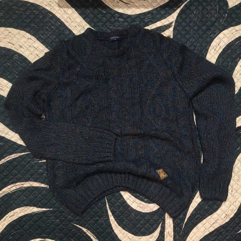 Cable Knit Crew Neck Sweater