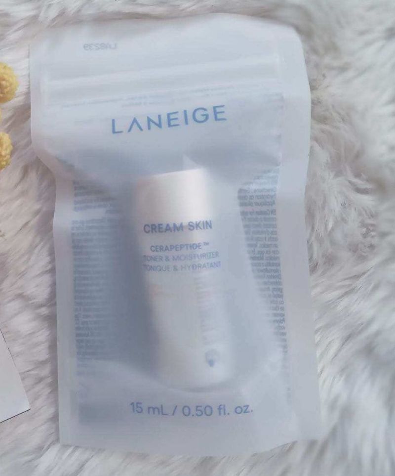 2 Laneige Toner + sunscreen + lotion free